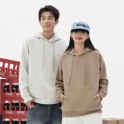 380g Retro Cotton Drop Shoulder Pullover Hoodie – Bild 3
