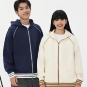 380g Retro Trendy Cotton Drop Shoulder Zip Jacket — изображение 2