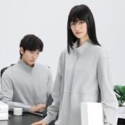 360g Retro Cotton Future-Inspired Stand Collar Jacket – Bild 2