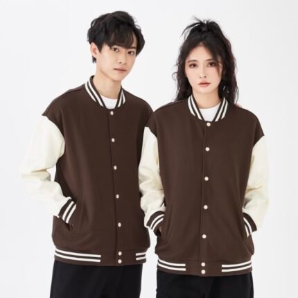 Streetwear Drop Shoulder Baseball Jacket