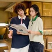 Loose Piqué Trendy Color Block Polo — изображение 4