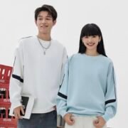 380g Retro Cotton Patchwork Drop Shoulder Crew Neck - Image 2