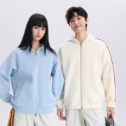 400g Liquid Cotton Drop Shoulder Zip Up Jacket — изображение 2