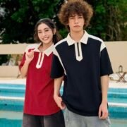 Loose Trendy Color Block Polo — изображение 3