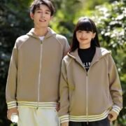 380g Retro Trendy Cotton Drop Shoulder Zip Jacket — изображение 4