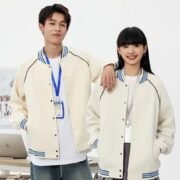 380g Retro Trendy Cotton Fashion Baseball Jacket — изображение 2