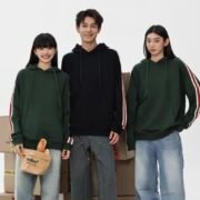 380g Heavy Fleece Drop Shoulder Tape Pullover Hoodie – Bild 2