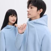 400g Five-Layer Interlock Liquid Cotton Streetwear Raglan Sleeve Zip-Up Jacket — изображение 4