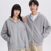 400g Liquid Cotton Drop Shoulder Zip Up Jacket — изображение 4