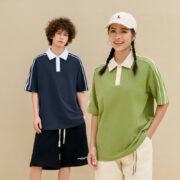 Loose Casual Sporty Trend Color Block Polo — изображение 3