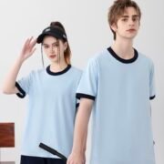 Collar & Cuffs Trendy Contrast Color Crew Neck T-Shirt (200GSM)