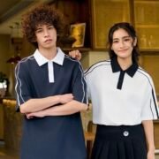 Loose Casual Sporty Trend Color Block Polo — изображение 2