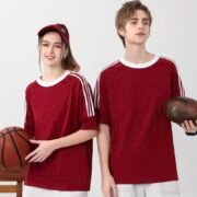 Drop Shoulder Streetwear 3-Stripe Crew Neck T-Shirt (200GSM) - immagine 2