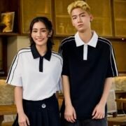 Loose Casual Sporty Trend Color Block Polo — изображение 4