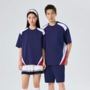 American Loose Fit Color Block Structured T-shirt