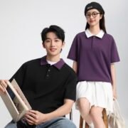 40S 220G Color Block Raglan Sleeve Trendy Casual Polo - Ảnh 2