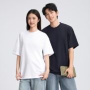 40S 220G Double Side Color Contrast Webbing Loose Trendy T-shirt - Ảnh 4