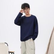 Vintage Trendy Cotton Crew Neck Sweatshirt (300G) - Image 2