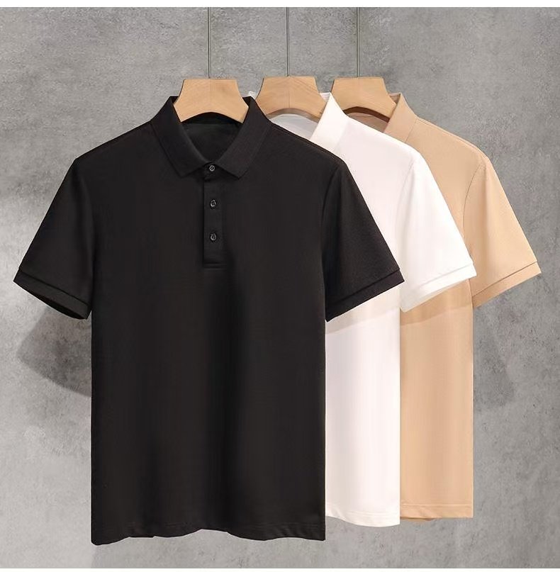 a3c087a2c70e292f44ca87006b8c891e Solid Color Lapel Polo Shirt - Image 1