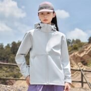 75D T800 Waterproof & Breathable Mesh Hooded Single-Layer Jacket